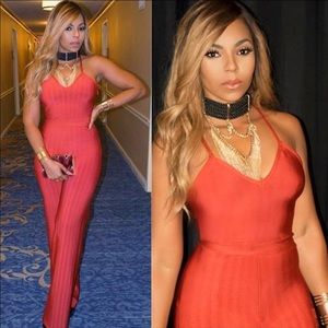 House of CB Red Bandage jumpsuit